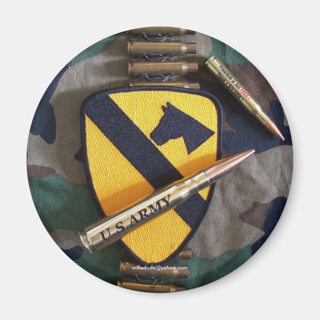 1. Kavalleriediv-Luftkav-Abteilung für Kapuze Magn Magnet (Vorne)