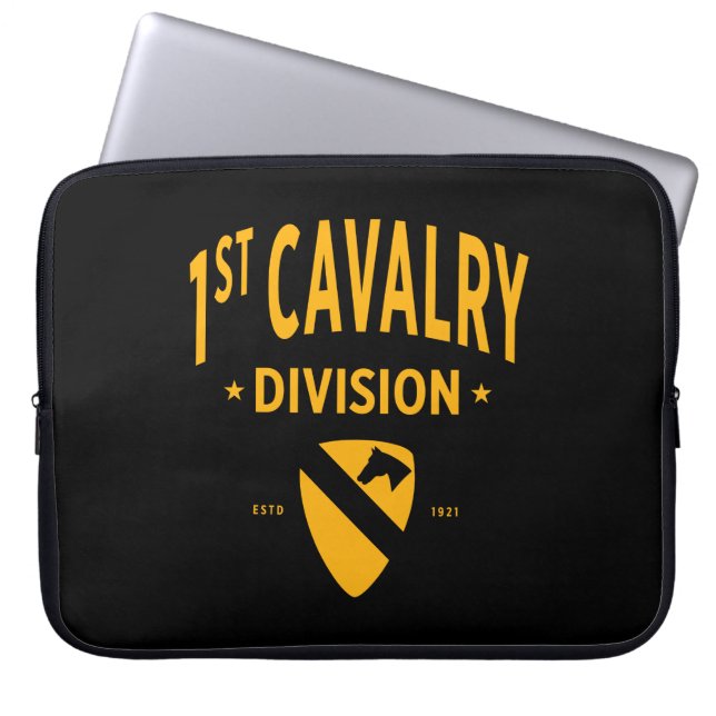1. Kavalleriedivision "First Team" Laptopschutzhülle (Vorderseite)
