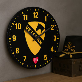 1. Kavalleriedivision "First Team"-Tribut Große Wanduhr