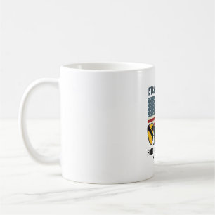 1. Kavalleriedivision Fort Hood Vintage-Militär-Sh Kaffeetasse