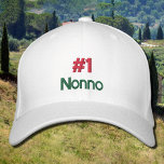 #1 Keine benutzerdefinierte Baseballkappe Bestickte Baseballkappe<br><div class="desc">#1 Nonno Text Design in Italienisch Feiern Sie Ihr Nonno mit diesem stilvollen #1 Nonno Cap und einem kühlen italienischen Text-Design in rot, weiß und grün. Zeigen Sie ihm, dass er mit diesem durchdachten und praktischen Geschenk, perfekt für jeden Anlass, der Beste ist. Das bestickte Design verleiht eine hochwertige Touch,...</div>