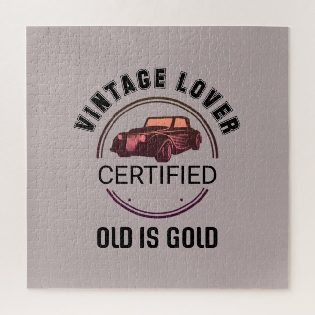 1.Kfz-Liebhaber Vintag Puzzle (Vertikal)