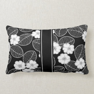 1 Kissen Schwarz-weiß Damask DECOR-SETS