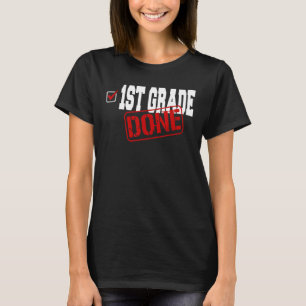 1. Klasse beendet Ende des Jahres letzten Tag der T-Shirt