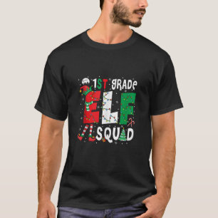 1. Klasse-Elfen-Squad-Weihnachtselfen-Kostüm Schül T-Shirt