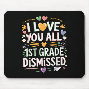 1. Klasse entlassener Cooler Lehrer am letzten Sch Mousepad