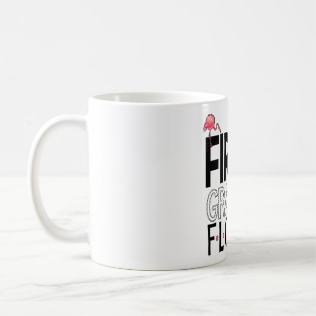 1. Klasse Flock Pink Flamingo Squad Lehrerin Kind Kaffeetasse (Links)