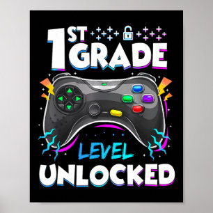1. Klasse freigeschaltet Zurück zur Schule Erster Poster