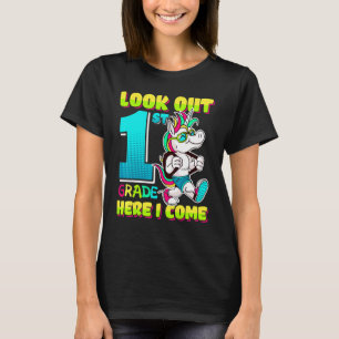1. Klasse hier komme ich Süßes Einhorn Zurück zur T-Shirt