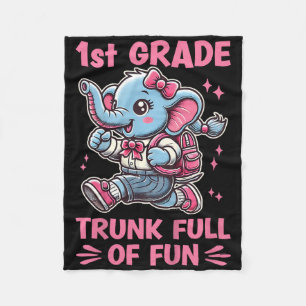 1. Klasse Kofferraum voller Spaß Süßer Elefant Zur Fleecedecke