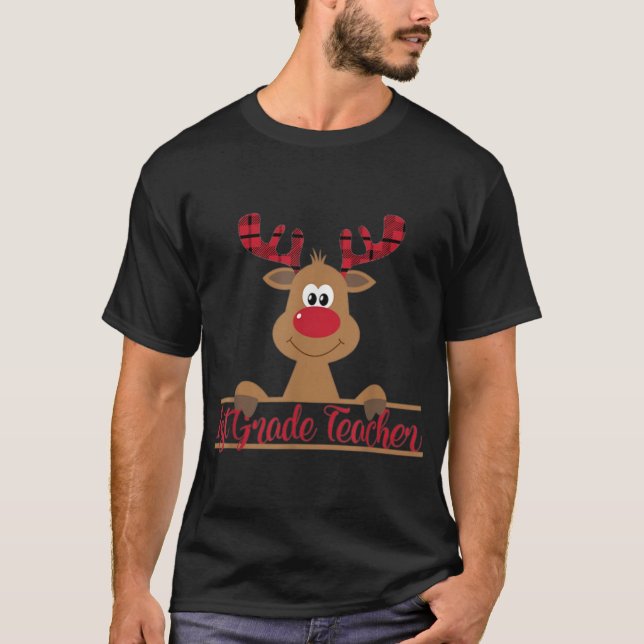 1. Klasse Lehrer - Die Niedliche Weihnachtszeit de T-Shirt (Vorderseite)