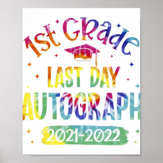 1. Klasse Letzter Tag Autogramm 2021-2022 Stude Poster
