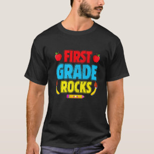 1. Klasse Rocks Funny Niedlich Teacher Student T-Shirt