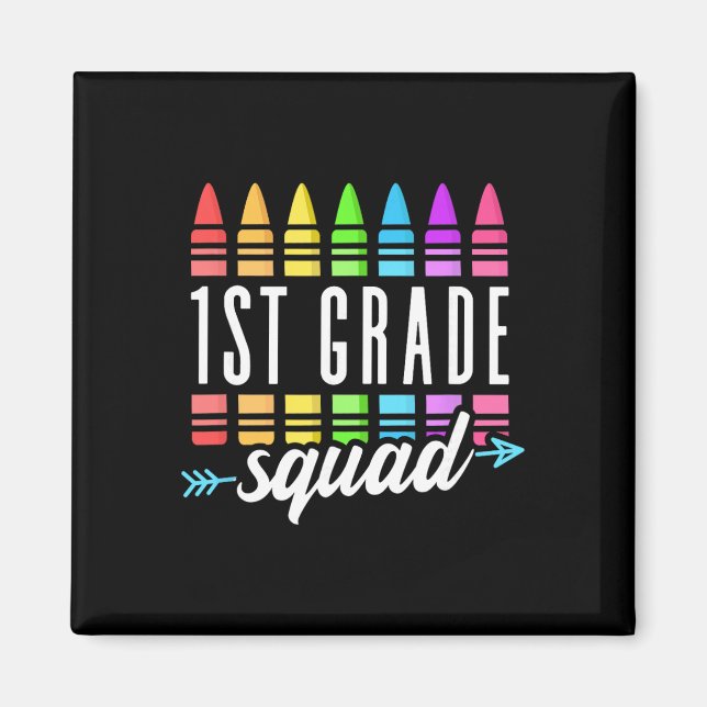 1. Klasse Squad Ck Zur Schule Erstklassiger Lehrer Magnet (Vorne)