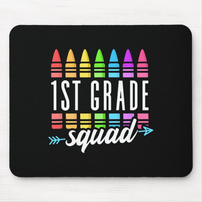 1. Klasse Squad Ck Zur Schule Erstklassiger Lehrer Mousepad (Vorne)