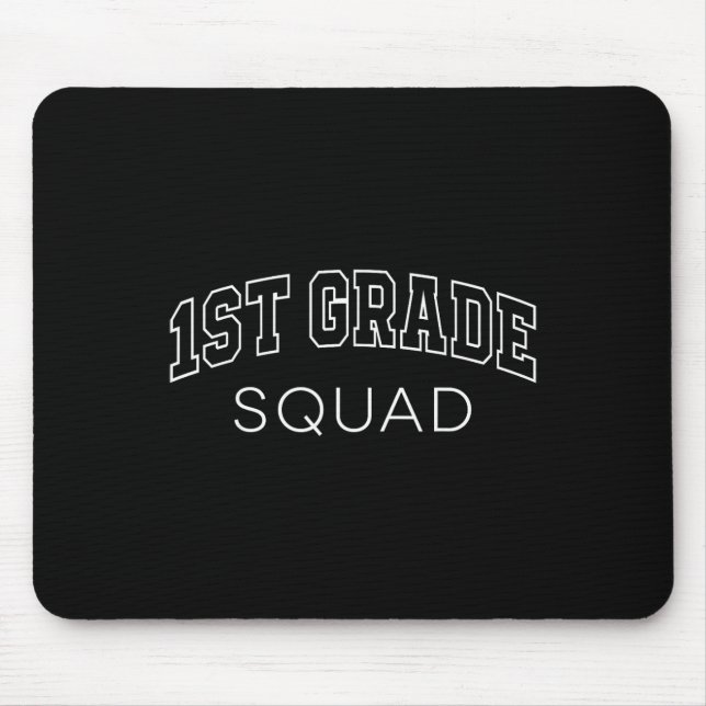1. Klasse Squad Erstklässler Ck Zum Ersten Schulta Mousepad (Vorne)