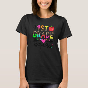1. Klasse Squad Lehrer Student erste Klasse zurück T-Shirt