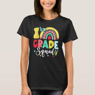 1. Klasse Squad Team Zurück zu Schulmädchen Jungen T-Shirt
