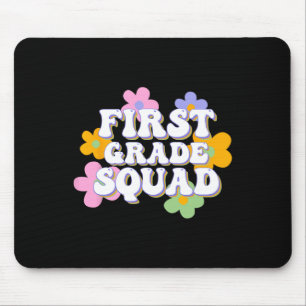 1. Klasse Squad Team Zurück zur Schule Lehrer Schü Mousepad