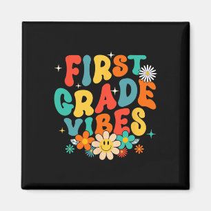 1. Klasse Vibes Ck Zur Schule Retro Erste Klasse T Magnet