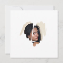 1. Klasse Weißer Graffiti-Herzrahmen Karte