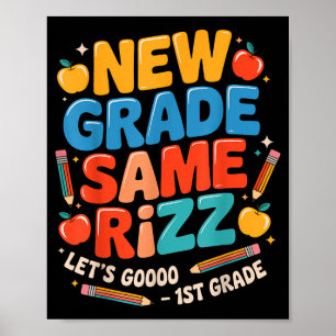 1. Klasse zurück zur Schule neue Klasse gleicher R Poster