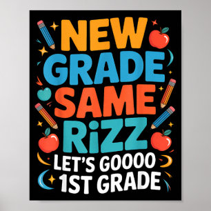 1. Klasse zurück zur Schule neue Klasse gleicher R Poster