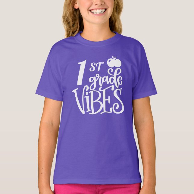 1. Klasse zurück zur Schule T-Shirt (Vorderseite)