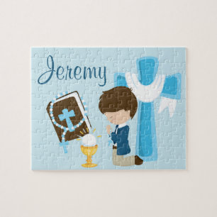 1. Kommunions-personalisiertes Namenspuzzlespiel Puzzle