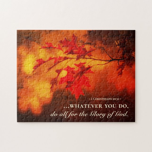 1 Korinther 10:31 Tun Sie alles für die Herrlichke Puzzle (Horizontal)
