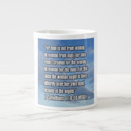 1 Korinther 11:8-10 WEBU-Tasse Jumbo-Tasse