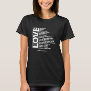 1 Korinther 134-7 Liebe ist Patient Bibel Verse G T-Shirt