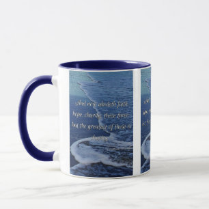1 Korinther 13:13 Bibelschrift Bild Zwei-Ton Tasse