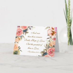 1 Korinther 13:13 Liebe Bibelverse der Hoffnung Gl Karte