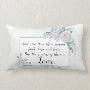 1 Korinther 13:13 Liebe der Glaubenshöhe, Bibelver Lendenkissen