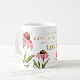 1 Korinther 13:13 Liebe der Glaubenshöhe Rosa Bläs Kaffeetasse