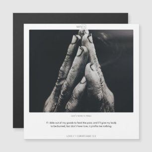 1 Korinther 13:3 LIEBE SCRIPIX Magnetkarte Magneteinladung