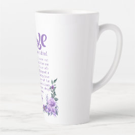 1 Korinther 13:4-8 Liebe Patienten Lila Milchtasse