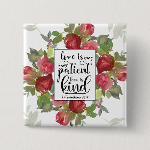 1 Korinther 13:4 Liebe ist Patient Liebe ist Kind Button