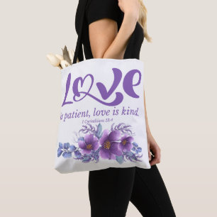 1 Korinther 13:4 Liebe ist Patient Lila