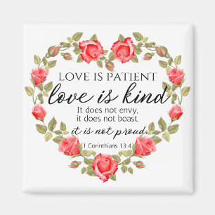1 Korinther 13:4 Liebe ist Patient Magnet
