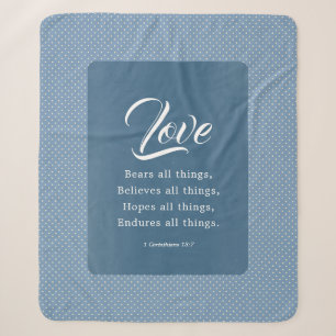 1 Korinther 13:7 Liebe Bären alles Sherpadecke