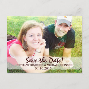 1. Korinther 13 Foto Save-the-Date Postkarte