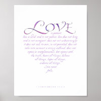 1 Korinther 13 Herz geformt Print
