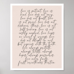 1 Korinther 13 Poster