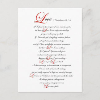1 Korinther 13 Postkarte