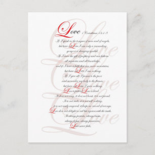 1 Korinther 13 Postkarte