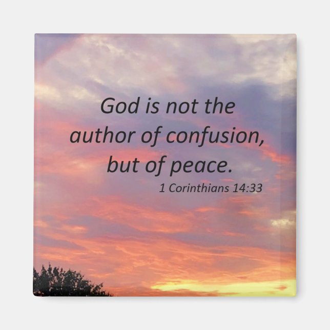 1 Korinther 14:33 Magnet (Vorne)