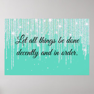 1 Korinther 14:40 Poster