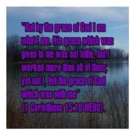 1 Korinther 15:10 WEBU Poster